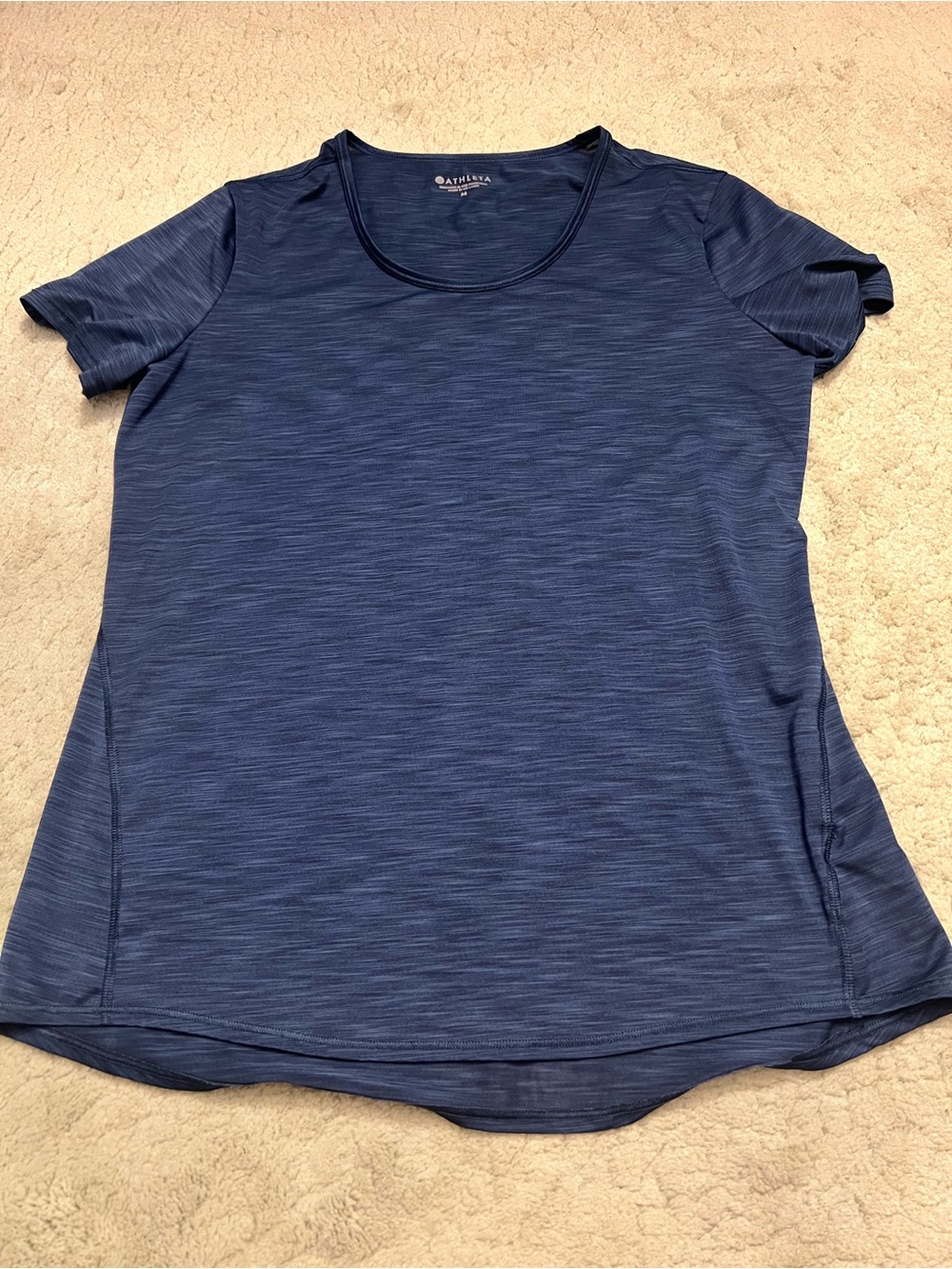 Athleta Blue Chi Short-Sleeve Crew Tee